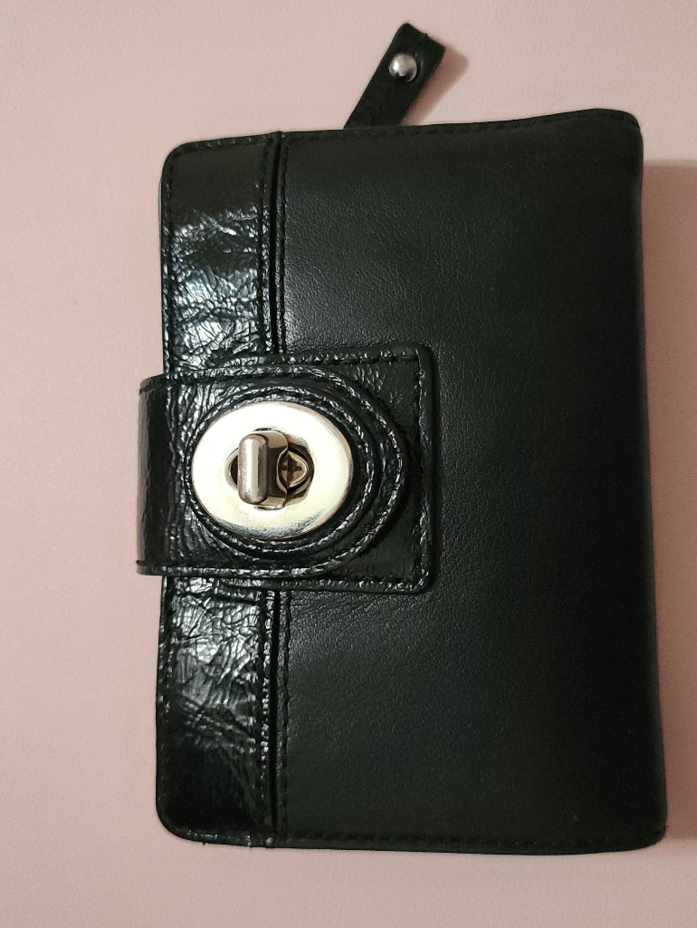 Vintage Bi Fold Turnlock Black Coach Wallet Tiktok Planner Viral